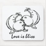 O amor é felicidade mouse pads