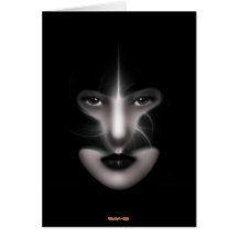 O anjo Eyes o cartão da arte do Fractal