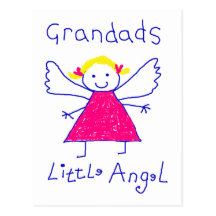 O anjo pequeno do Grandad Cartão Postal