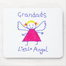 O anjo pequeno do Grandad Mousepads