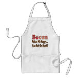 O bacon faz-me feliz aventais