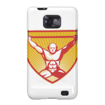 O Barbell de levantamento do Weightlifter torna ma Capas Samsung Galaxy S2