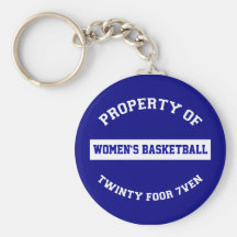 O basquetebol das mulheres chaveiro