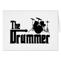 O baterista cartões