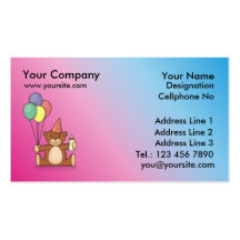 ø bearthday cartao de visita