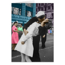 O beijo da segunda guerra mundial cartões
