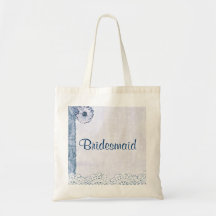 O bolsa azul de serapilheira e de dama de honra do