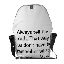 O bolsa das citações de Twain Bolsa Mensageiro