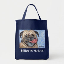 O bolsa do mantimento do buldogue