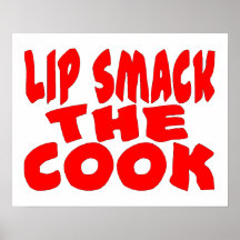 O bordo Smack o cozinheiro Posteres