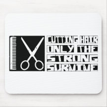 O cabelo do corte sobrevive mouse pads