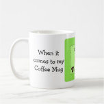 O café engraçado que diz o tamanho importa caneca