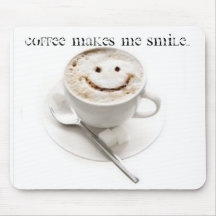 O café faz-me sorrir… mousepads