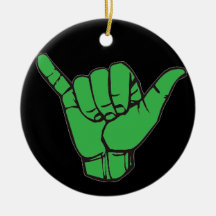 O cair afrouxa o verde ornamentos para arvore de natal