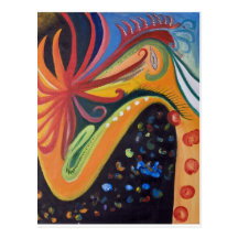 o cartão abstrato dos marissa cartões postais