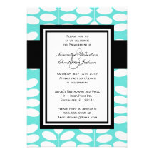 O casamento vintage elegante da festa de noivado c convite personalizado