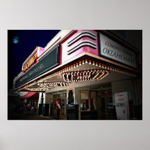 O cinema ilumina 36 x 24 posters