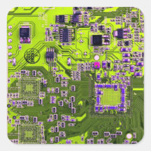 O conselho de circuito do geek do computador - ama adesivo