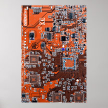 O conselho de circuito do geek do computador - lar poster