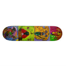 O conselho do cão skates personalizados