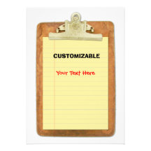 O conselho & o papel de grampo personalizam convite personalizado