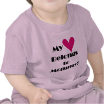 O coração pertence aos t-shirt e aos presentes das t - shirts
