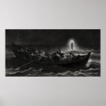 O CRISTO ANDA no MAR de GALILEE -- 1867 Impressão