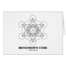 O cubo de Metatron (geometria sagrado) Cartoes