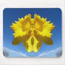 O Daffodil Mousemat da imagem invertida Mouse Pads