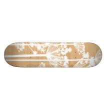 O desejo de madeira do fundo floresce o teste padr skate boards