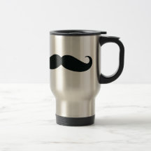 O design do bigode canecas