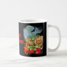 O Dia das Bruxas feliz! Caneca