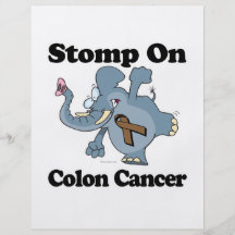 O elefante Stomp no cancro do cólon Panfleto
