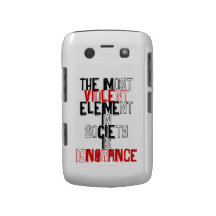 O elemento o mais violento na sociedade é ignorânc capa blackberry