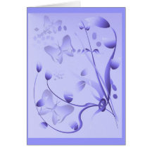 O embaçamento roxo jardina cartão