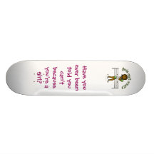 O encaixotamento das mulheres escuras skates