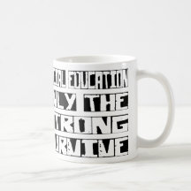 O ensino especial sobrevive caneca