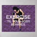 O exercício SUPERIOR até seu corpo comporta-se Poster