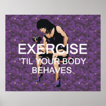 O exercício SUPERIOR até seu corpo comporta-se Poster