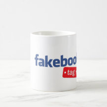 o fakebook etiqueta-me caneca