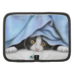 O fólio curioso do rickshaw do gatinho do smoking agenda