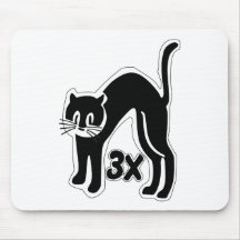 o gato u48 cronometra 3 mousepads