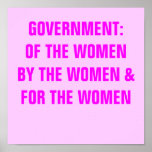 O GOVERNO PARA MULHERES PÔSTERES