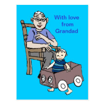 O Grandad ama-me Cartao Postal