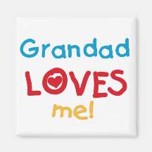 O Grandad ama-me t-shirt e presentes Ima
