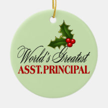 O grande assistente principal do mundo enfeite para arvore de natal