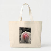 O Grayscale macio aumentou com centro cor-de-rosa Bolsa Para Compra