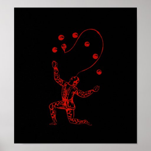 O impressão/poster do ~ do Juggler