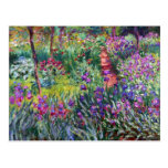 O jardim da íris em Giverny, Claude Monet Cartões Postais