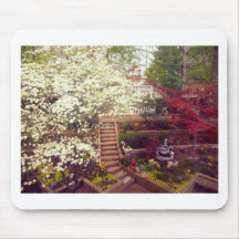 O jardim do primavera mouse pad
